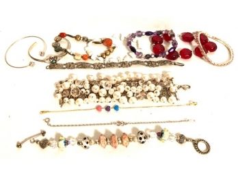 Collection Of 12 Assorted Bracelets