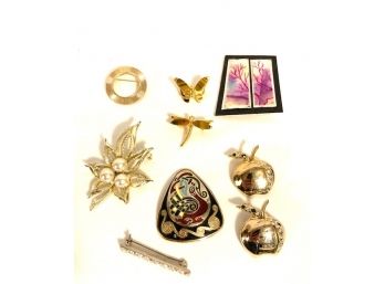 Retail Liquidation - Grouping Of Nine Brooches