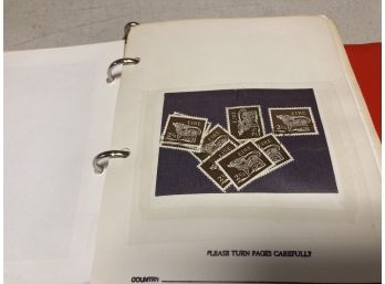 Collection Of Hundreds Of Irish Stamps In A Book