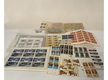Collection Of USA Stamps And Other Foreign Stamps In A Box