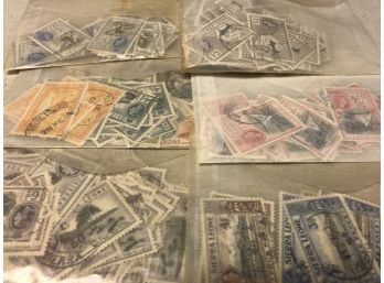 Collection Of Thousands Of Foreign Stamps From More Then 30 Different Territories In A Box