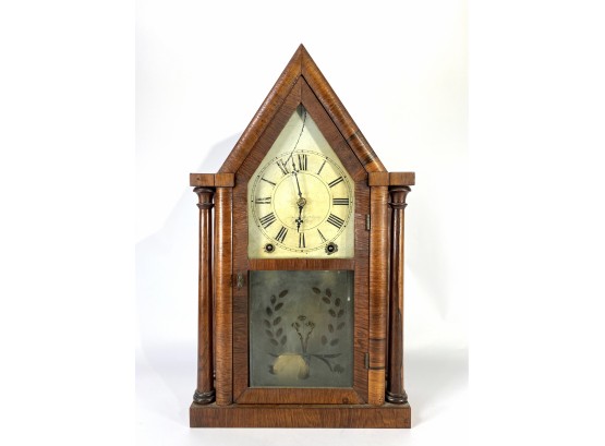 Antique Mantel Clock Made In Bristol CT