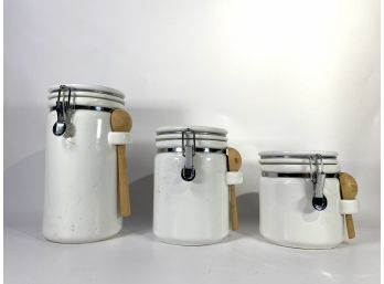 Preferred Stock - Trio Of Counter Top Dry Goods Storage
