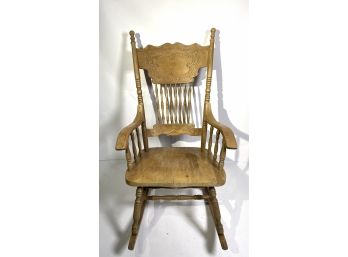 Victorian Reproduction Oak Rocking Chair
