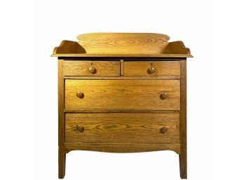 Tiger Oak Dresser With Dovetailed Drawers*