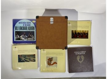 Group Of Albums With Case