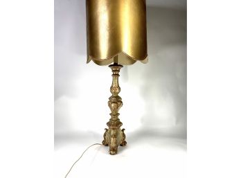 Antique Italian Porcelain Base Lamp