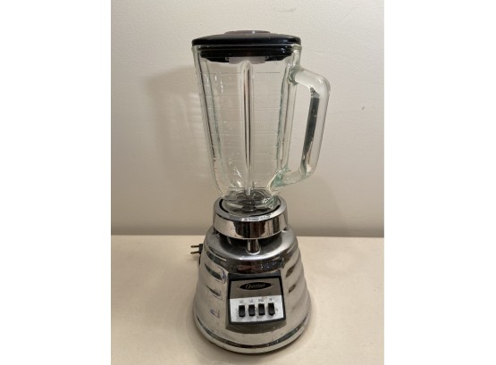 Osterizer Supreme Blender Beehive Chrome 5C Glass Canister