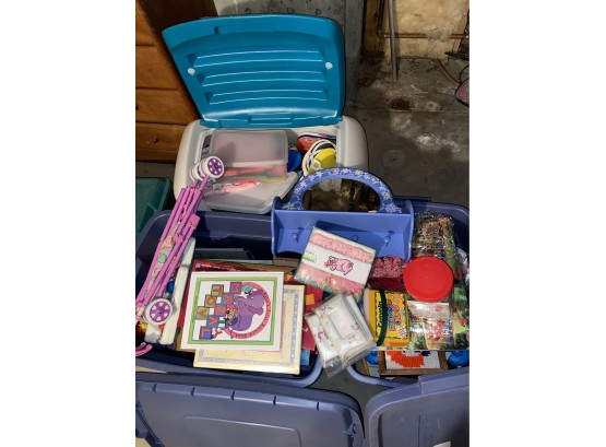 3 Bins Of Kids Toys Games Puzzles And What Not