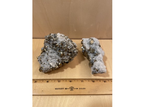Pyrite With Quartz Crystals Semi-Precious Stones