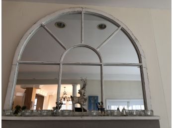 Architectural Element Mirror From Window Custom 53x48 With Added Shelf