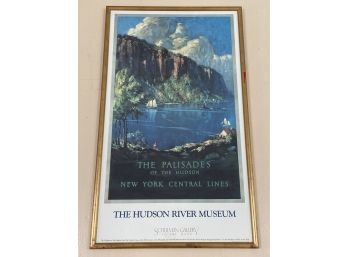 The Palisades Of The Hudson The Hudson River Museum 22x37' Framed Glass