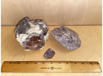 Hexagonite Lepidolite Cluster Muscovite/mica Crystals