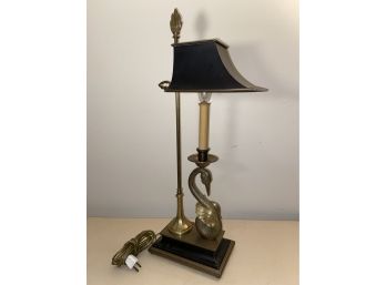 Chapman Brass Swan Table Lamp