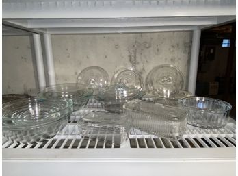 Arcuisine And Pyrex Glass Baking Dishes, Mixing Bowls And Fridge Dishes Lids