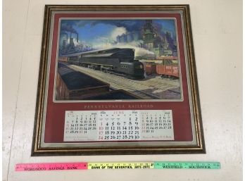 Pennsylvania Railroad Calendar 1945 31x31