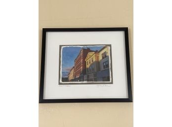Eagle St N Adams Signed 22x18.75' Matted Framed Glass
