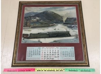 Pennsylvania Railroad Calendar 1950 31x31