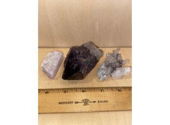 Kunzite Amethyst Quartz Crystals Semi-Precious Stones