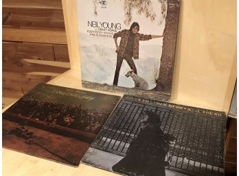 Neil Young Record Collection This Is Nowhere Time Fades Away After The Gold Rush Albums Well Cared For Lps