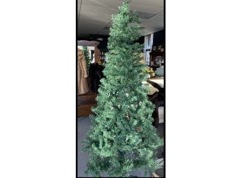 Seven Foot Christmas Tree - Not Pre-Lit But Has Strands Of Lights On It