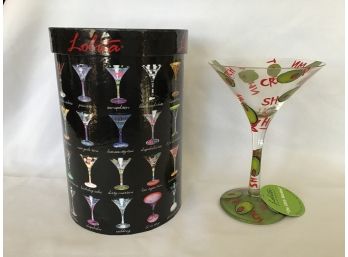 Lolita The Dirty Martini Glass - NIB