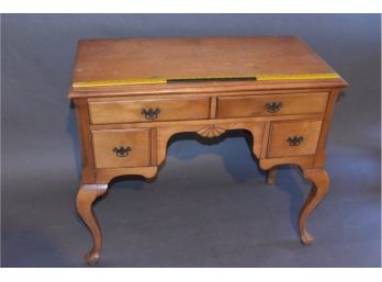 Queen Anne Maple Desk Solid And Nice 37.5'x31'x19'