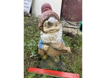 Gnome With Watering Can Cement Garden Lawn Decor