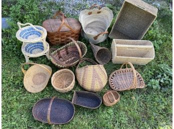 Collection Of Baskets Various Sizes