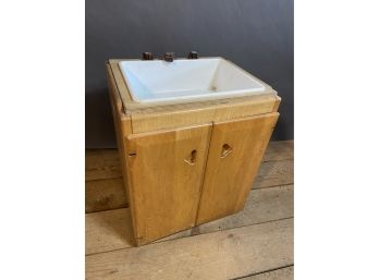 Kids Solid Wooden Play Kitchen Sink Made By Community Palythings, 16x14x20in