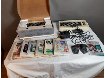 Vintage Commodore Vic 20 2 Computers (without Monitors) Kids Games, Hand Controllers,