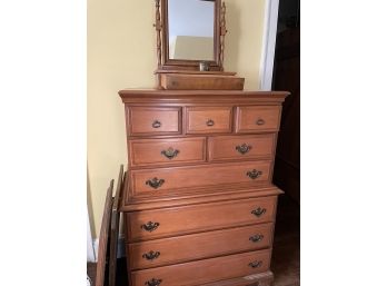 Large Dresser With Small Mirror