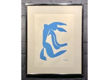 Vintage Henri Matisse Serigraph Titled Blue Hair From Blue Nude Series