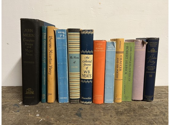 Vintage Poetry Book Collection