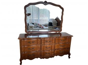 Stanley Low Dresser With Mirror