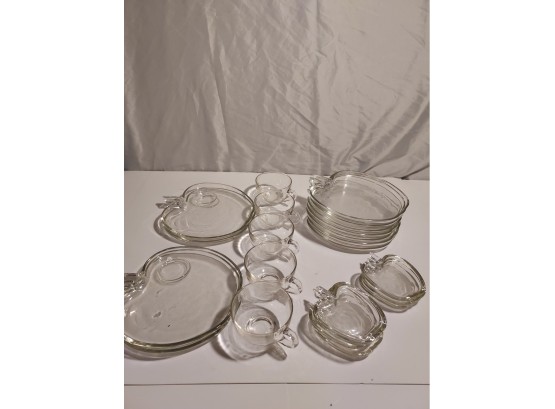 Set Of Clear Apple Dishes