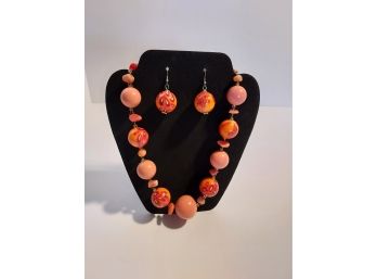 Costume Necklace And Earrings