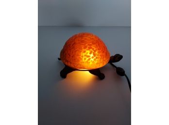 Vintage Tiffany Turtle Lamp