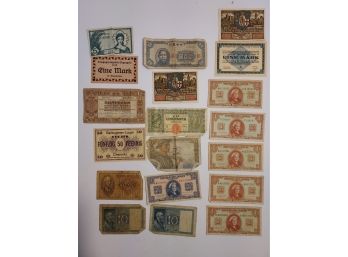 Vintage Foreign Paper Currency Lot #8