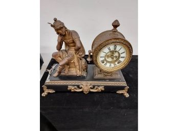 Antique 19th Century Figural Victorian Mantle Clock