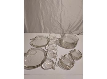 Set Of Clear Apple Dishes
