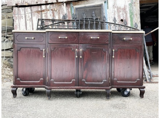 A Granite Top Mahogany Chinoiserie Credenza By Forbes Industries From Innis Arden Golf Club