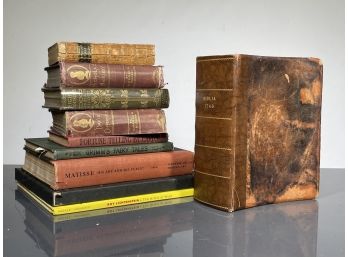 An Antique Bible, Grimm's Fairytales, And More Books - 18th And 19th Century