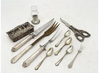 Antique Sterling And Silverplate