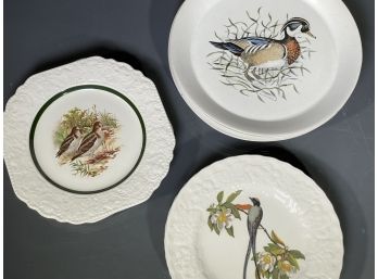 Bennington And Lord Nelson Pottery Bird Themed Plates