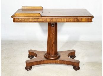 A 19th Century Empire Style Pedestal Base Reading Desk