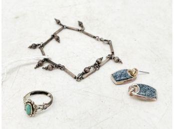 Vintage Jewelry - Sterling And Sterling Settings