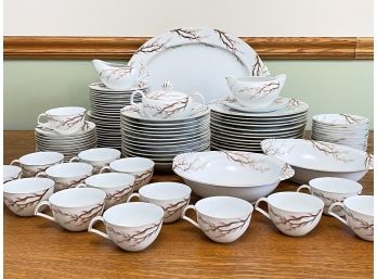 A Large Dinner Service 'Spring Willow' By Kent China