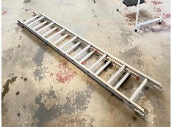An Aluminum Extension Ladder