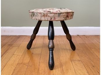 A Vintage Upholstered Stool